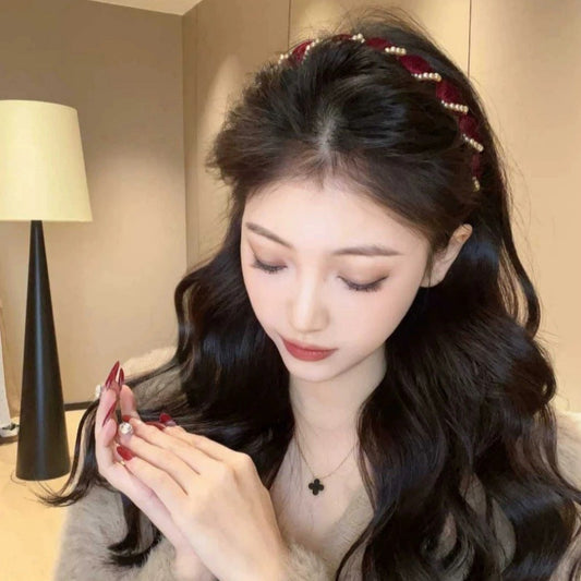 🔥Hot Sale🔥Vintage High Cranium Artificial Pearl Hairband(50% OFF)