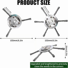 6 inch Steel Wire Brush Cutter Trimmer Head