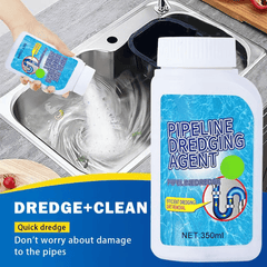 Powerful Pipe Dredging Agent for Kitchen and Toilet Pipelines - Dissolves 200+ Blockages and Kills of Bacteria