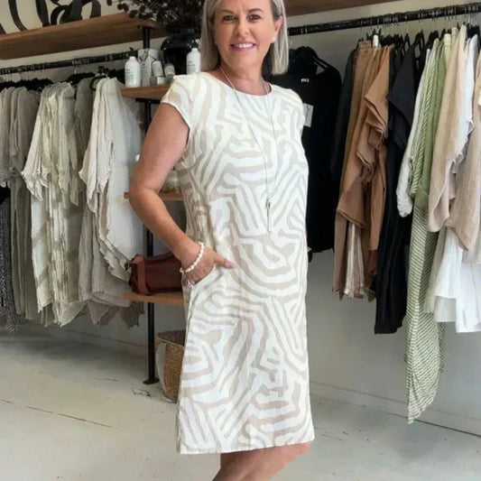 Boho Vintage Casual Printed Dress💃
