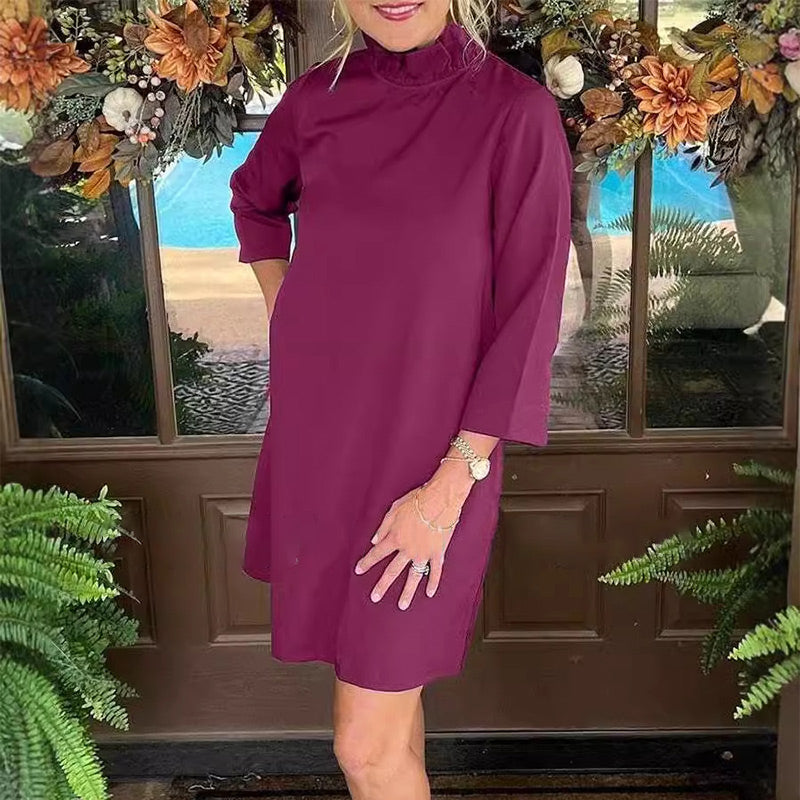 Women's Back Bow Tie Mini Dress