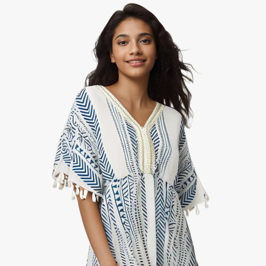 💃HOT SALE 49% OFF 💝2025 Ethnic New Style Casual printed V-neck dress