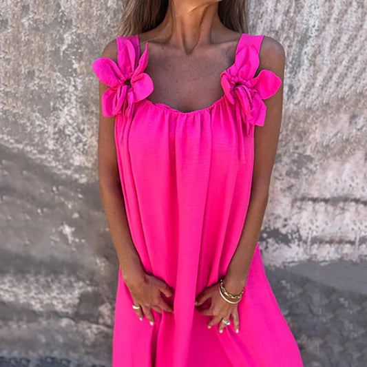 🌸Spring Specials💐 Women's Elegant Floral Strap Maxi Dress