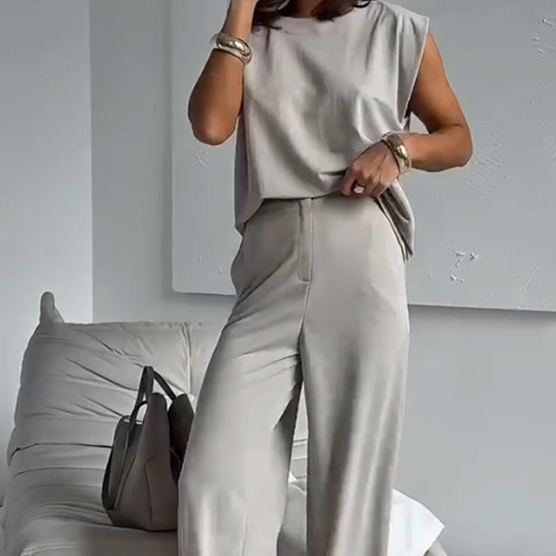 Women's 2-Piece T-Shirt & Wide Leg Dress Pants Set❤️❤️Today's Promotion - 49% OFF