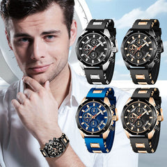 Large Dial Calendar Quartz Business Watch