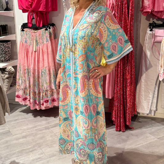 Women's Comfortable Loose-Fit Print Dress