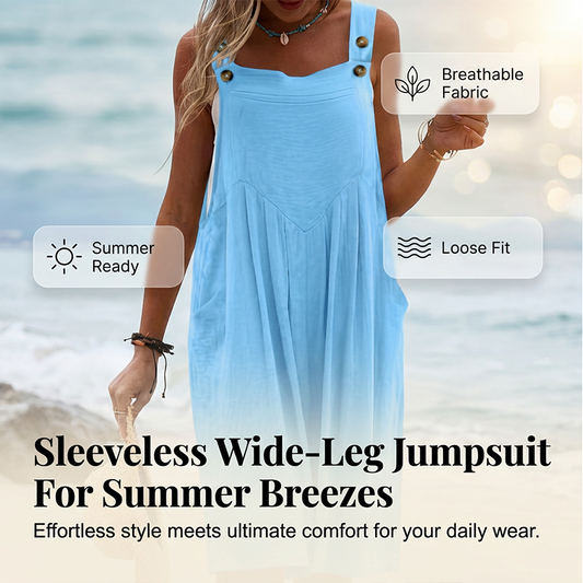 ๐ธ LIMITED TIME 50% OFF! โจSleeveless Wide-Leg Jumpsuit For Summer Breezes