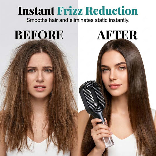 🪮💦Last Day Special Price🔥Anti-Static Hair Brush with Built-in Sprayer
