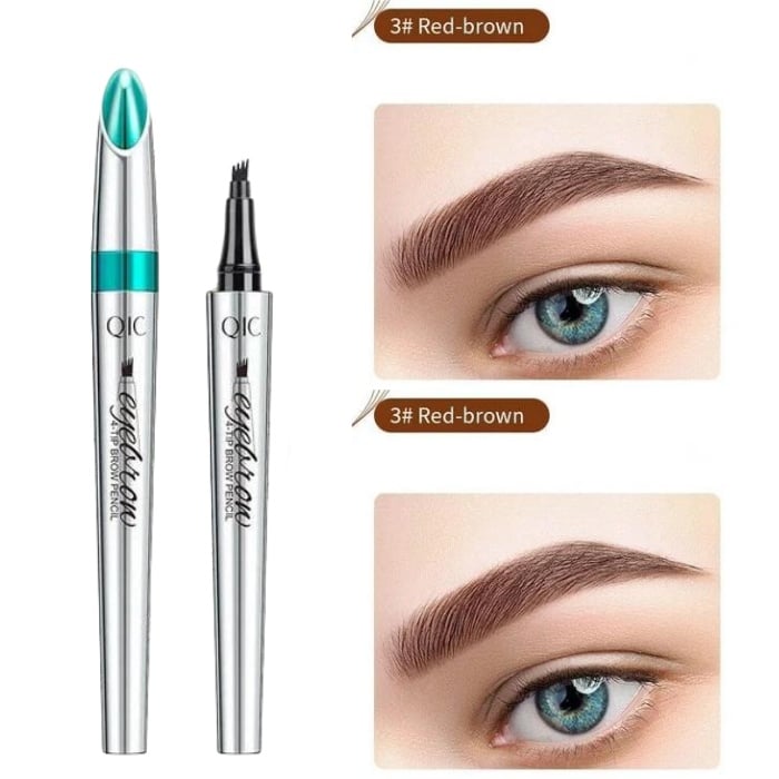 High Quality 3D Waterproof Microblading Eyebrow Pen 4 Fork Tip Tattoo Pencil