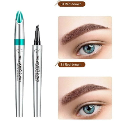 High Quality 3D Waterproof Microblading Eyebrow Pen 4 Fork Tip Tattoo Pencil