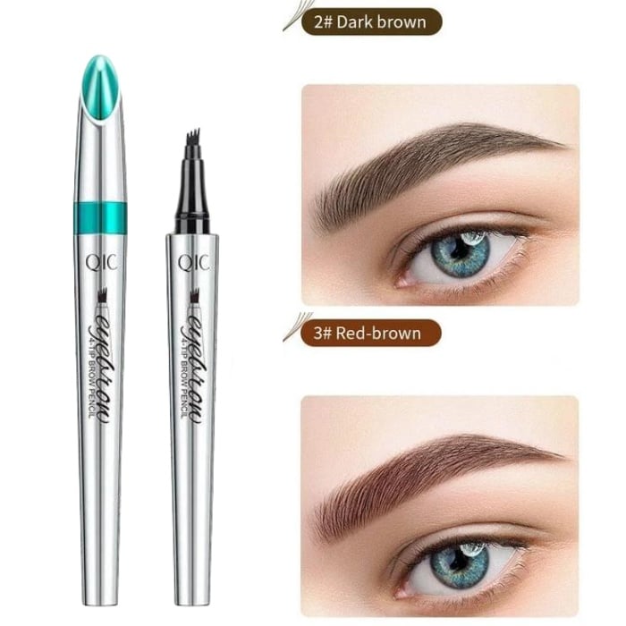 High Quality 3D Waterproof Microblading Eyebrow Pen 4 Fork Tip Tattoo Pencil