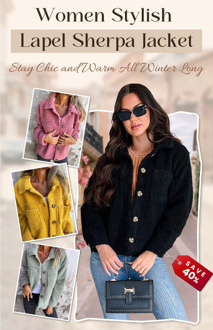 Warm Lapel Cropped Jacket