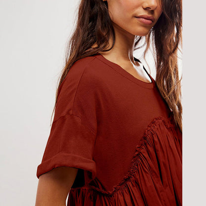 🔥Women's Summer Pleated Babydoll Dress with Pockets