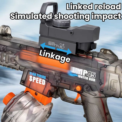 【Electric burst flash UMP-45】Assault water gun linkage return large capacity toy boy gift
