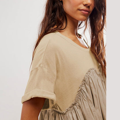 🔥Women's Summer Pleated Babydoll Dress with Pockets