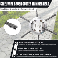 6 inch Steel Wire Brush Cutter Trimmer Head