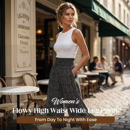 ⏳Time-Limited Special⏰Women's Flowy High Waist Wide-Leg Pants – Slimming. Comfy & Chic