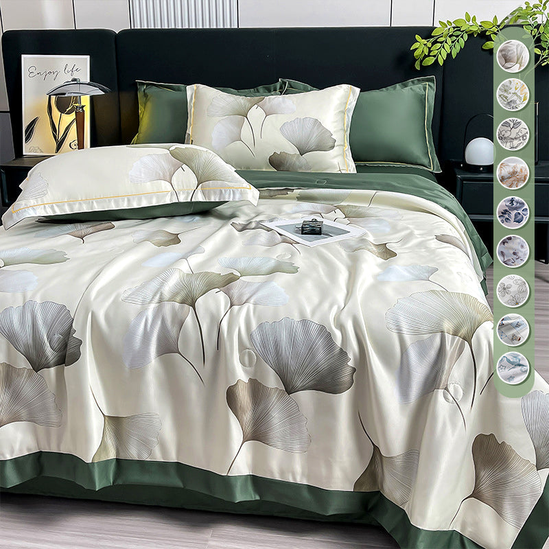 🔥Summer Limited Sale-50%Off🌸Cooling Breathable Floral Bed Sheet (4-Piece Set)