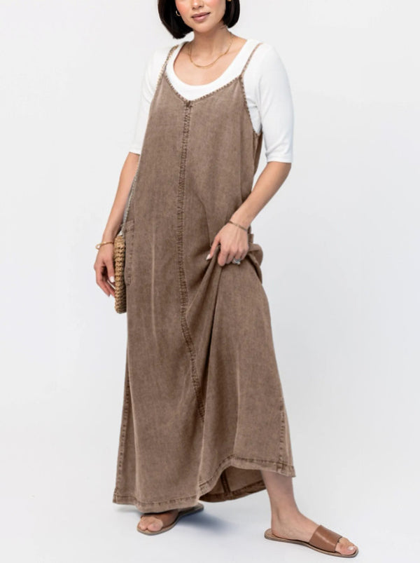 🔥Sale 49%🔥Women's Denim Maxi Jumper Dress