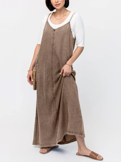 🔥Sale 49%🔥Women's Denim Maxi Jumper Dress