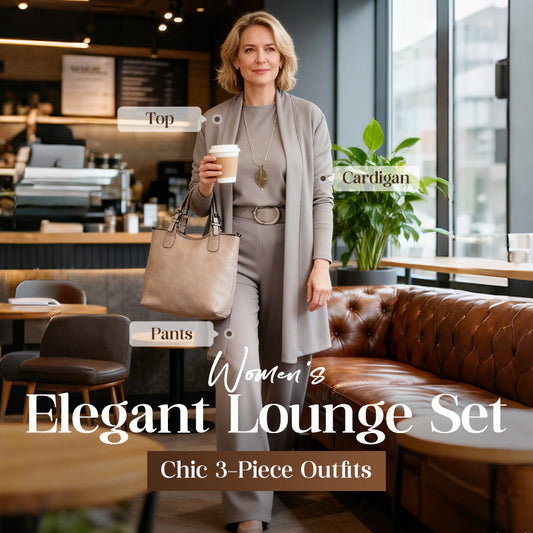 ⏳Time-Limited Special⏰Elegant 3-piece set including long cardigan. top and pants