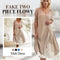 🔥Women's Fake Two-Piece Flowy Midi Dress