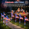 🇺🇸Solar FreedomPath Lights | 8 Connected in 1 Solar American Flag Pathway Stake Lights with 8 Modes