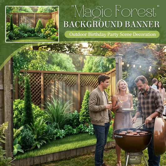 🌲🌸 Turn your backyard into an enchanted forest – one banner. endless beauty! ✨