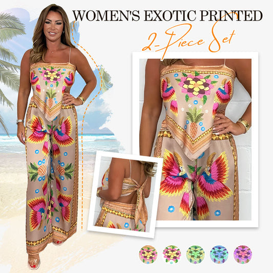 Women's Exotic Printed 2-Piece Set