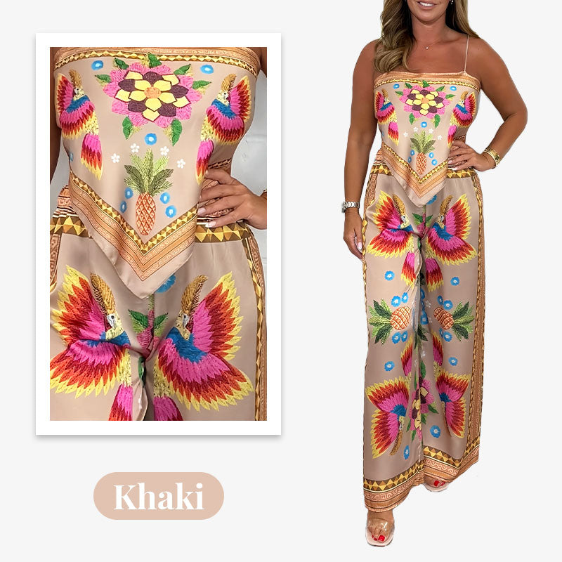Women's Exotic Printed 2-Piece Set