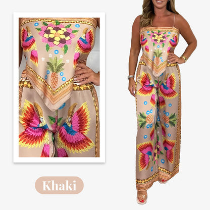 Women's Exotic Printed 2-Piece Set