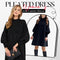 Women's Plus Size Lantern Sleeve Stand Collar Dress