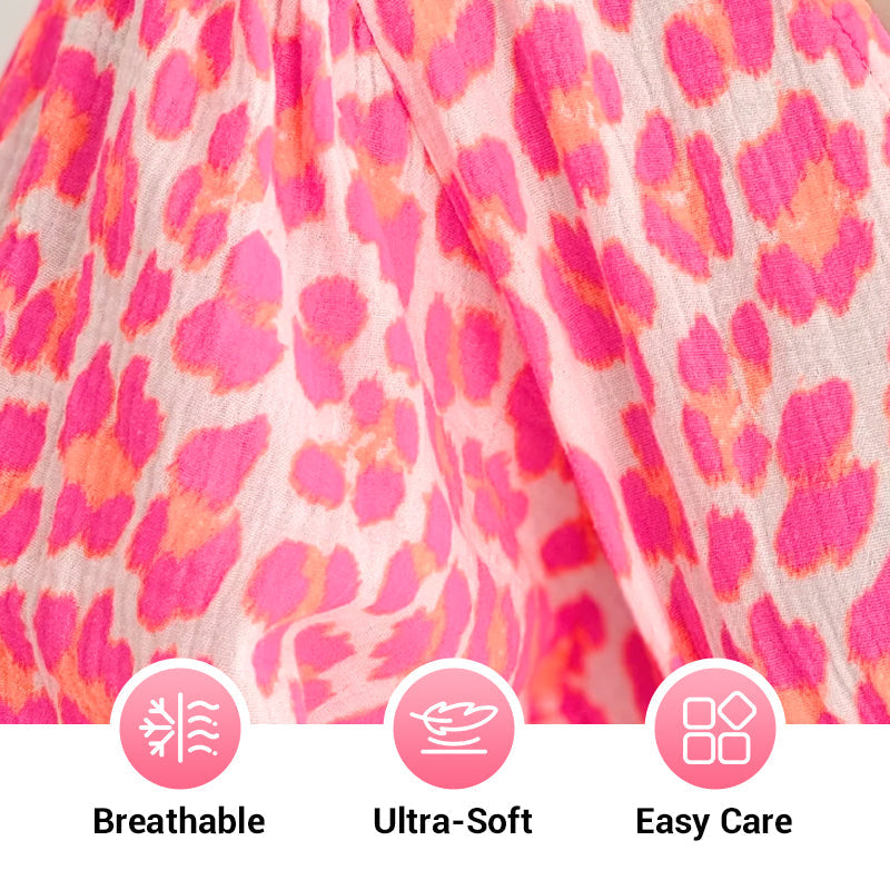 🎨New Arrival 50% Off💥Women's V-Neck Printed Dress – Brushstrokes of Summer🌺