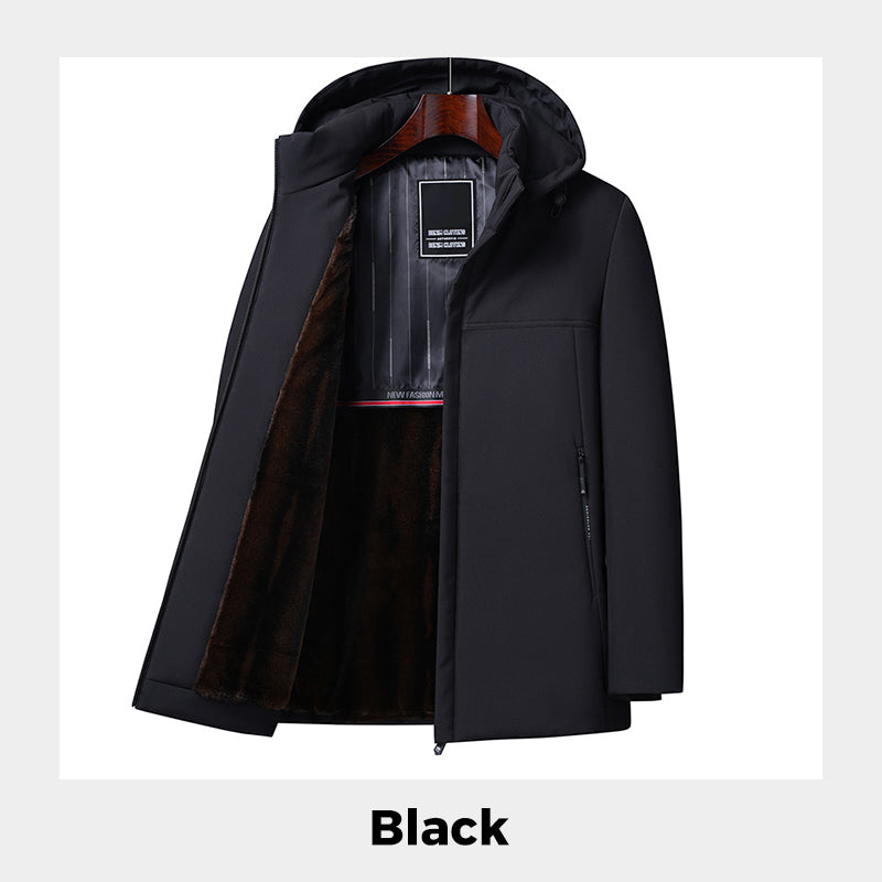 Thermal Thick Hooded Parka Coat