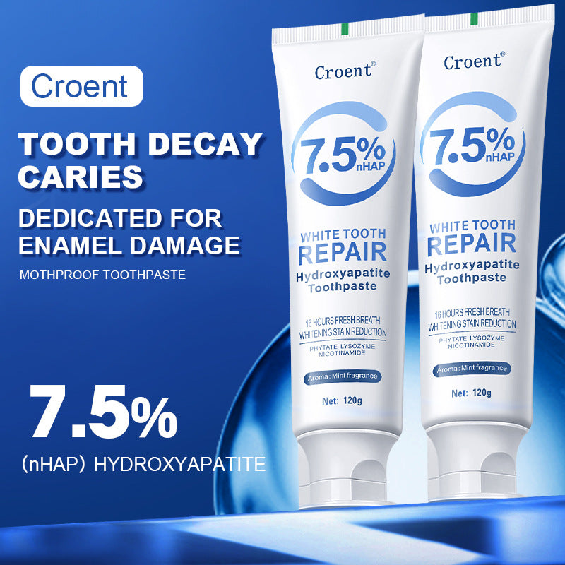 7.5% Nano Hydroxyapatite Toothpaste Whitening, Repairing, and Anti-Caries 120g