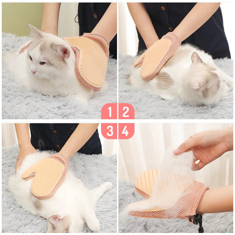 Double-sided Pet Cat Grooming Gloves