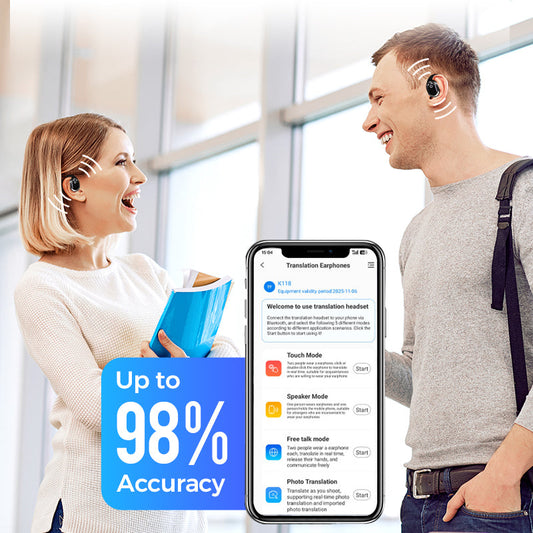🔥AI Voice Translation Bluetooth Earbuds