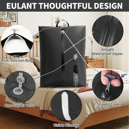 Travel storage vacuum compression bag