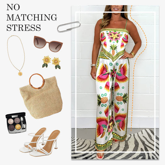 Women's Exotic Printed 2-Piece Set