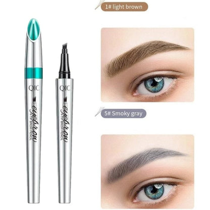 High Quality 3D Waterproof Microblading Eyebrow Pen 4 Fork Tip Tattoo Pencil