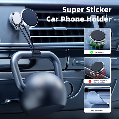 📱Magnetic Phone Holder. Dual-Sided Electronic Vacuum and Magnetic Adsorption. Adjustable and Foldable Multifunctional Cellphone Stand Accessory