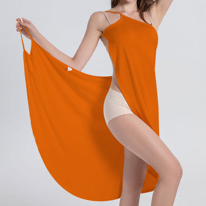 Strandklänning med omslag för kvinnor