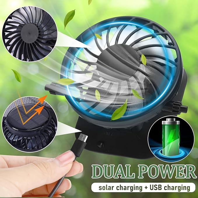 Breathable Baseball Cap with Solar Fan