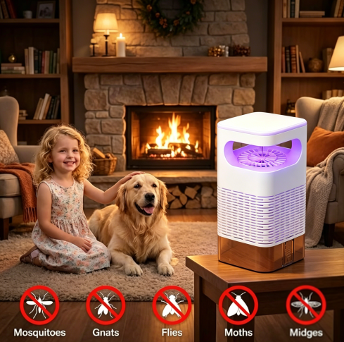 🦟 50% OFF NOW! ☀️ UV Fly Trap with Transparent Catch Box – Odorless. chemical-free & effective for indoor pest control 🏠
