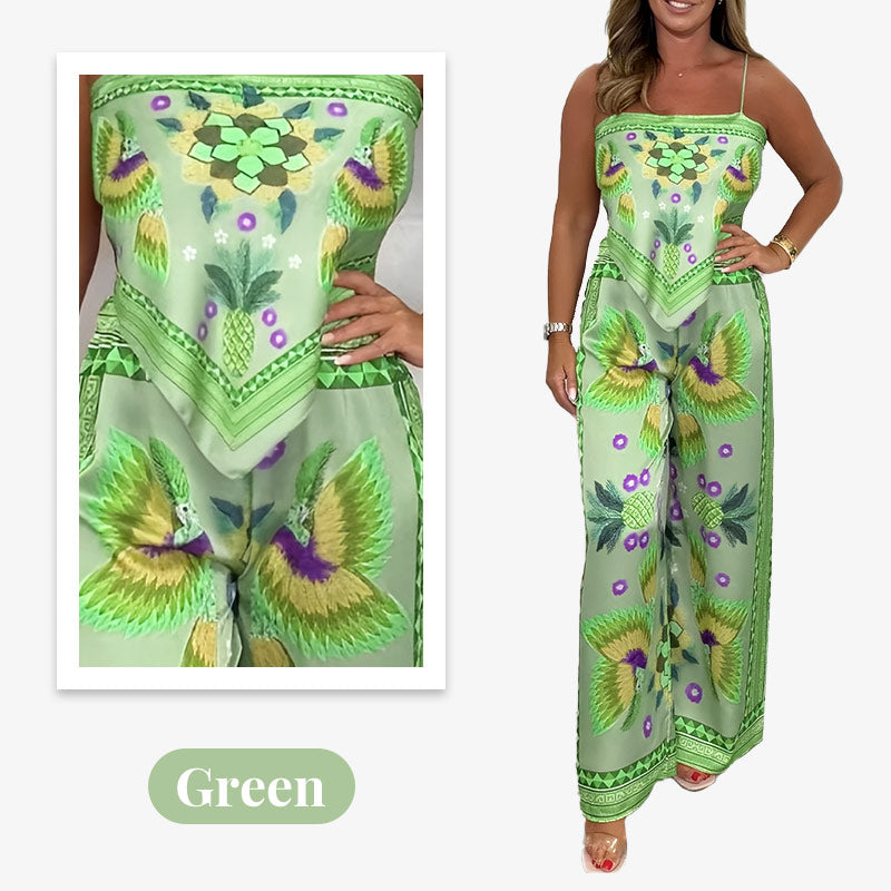 Women's Exotic Printed 2-Piece Set