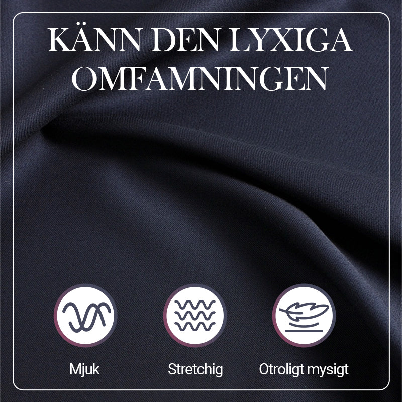 Kvinnors V-Ringad Topp och Kjol Set