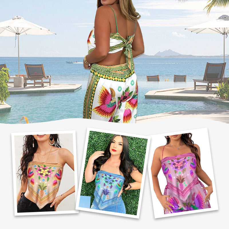 Women's Exotic Printed 2-Piece Set