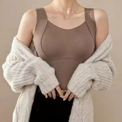 Thermal Tank Tops With Built-in Bra