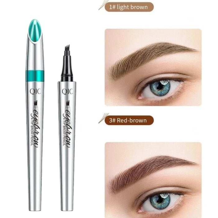 High Quality 3D Waterproof Microblading Eyebrow Pen 4 Fork Tip Tattoo Pencil