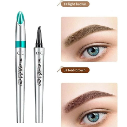 High Quality 3D Waterproof Microblading Eyebrow Pen 4 Fork Tip Tattoo Pencil
